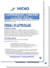 Commissions Habitat - 7 février 2022