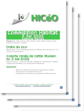 Commissions Habitat - 5 mai 2022